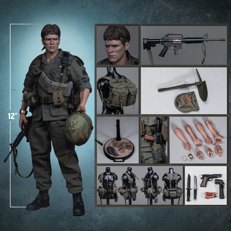 DAMTOYS - Platoon - Sergente Elias 1/6 da collezione