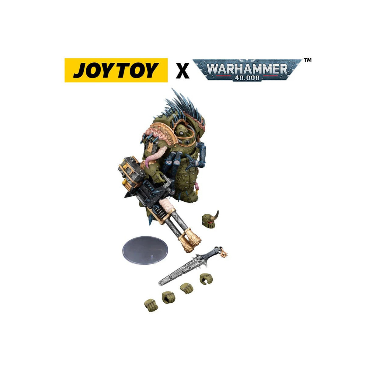 Joytoy - Guardia della Morte - Blightlord Terminator 1 con Reaper Autocannon e Bubotic Blades 1/18 - Warhammer 40k