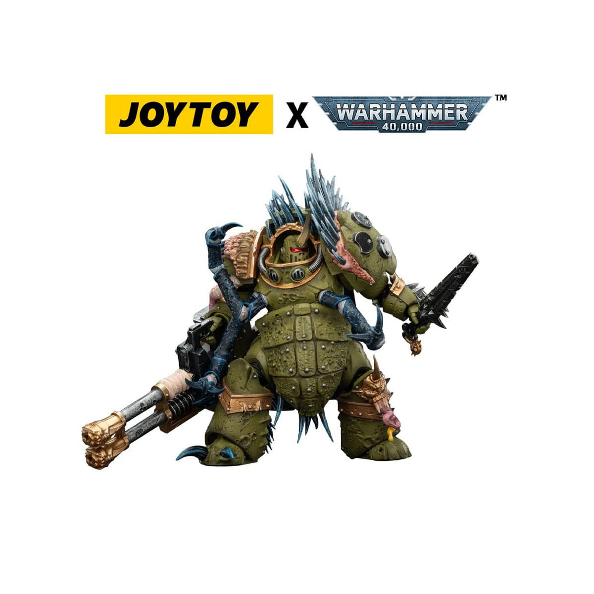 Joytoy - Guardia della Morte - Blightlord Terminator 1 con Reaper Autocannon e Bubotic Blades 1/18 - Warhammer 40k