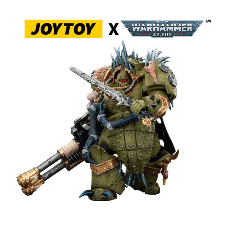 Joytoy - Guardia della Morte - Blightlord Terminator 1 con Reaper Autocannon e Bubotic Blades 1/18 - Warhammer 40k