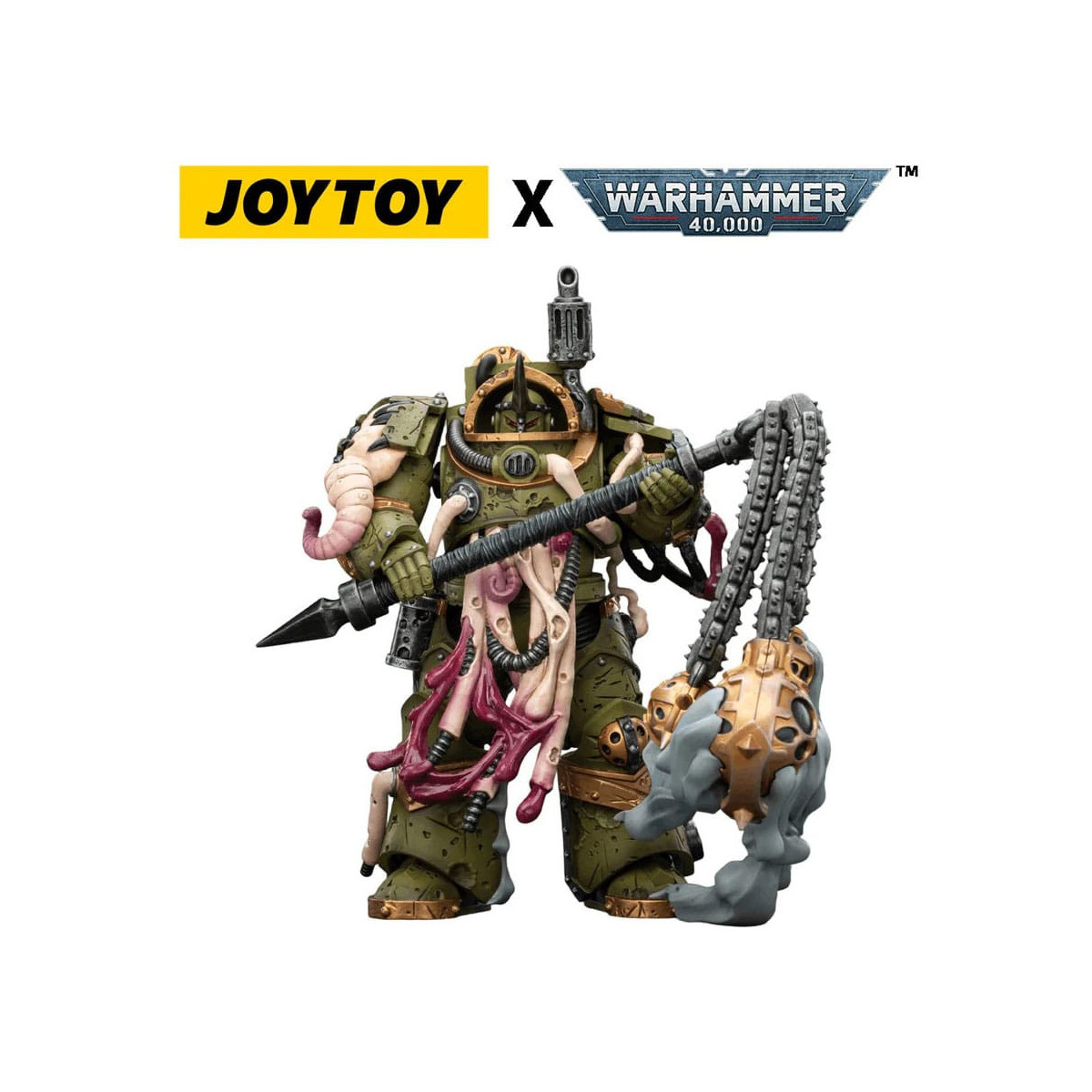 Joytoy - Guardia della Morte - Blightlord Terminator 2 con Flail of Corruption 1/18 - Warhammer 40k