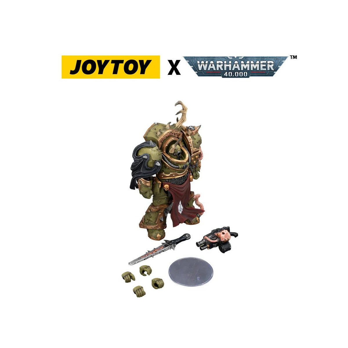 Joytoy - Death Guard - Blightlord Terminator 3 con Combi-bolter e Bubotic Blade 1/18 - Warhammer 40k