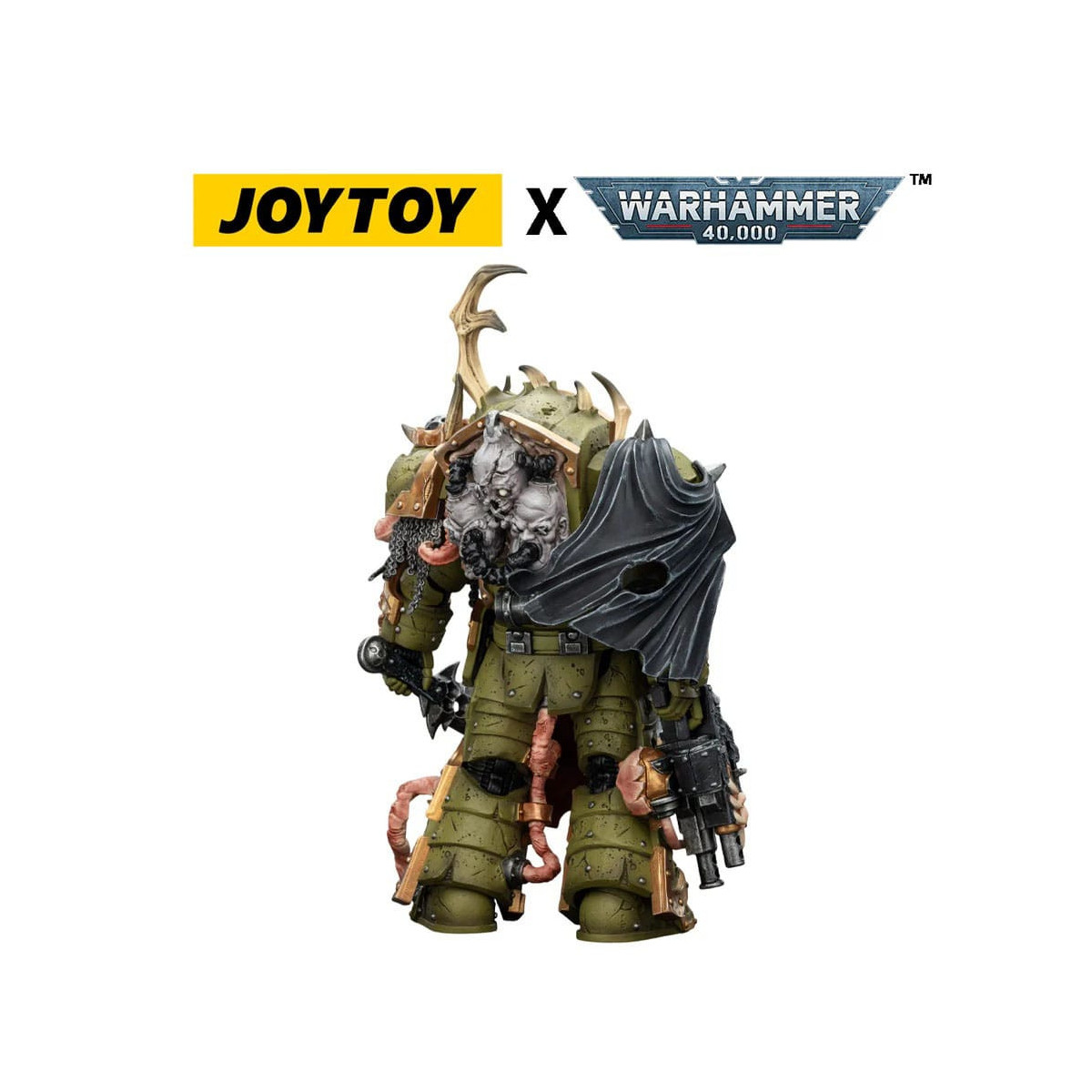 Joytoy - Death Guard - Blightlord Terminator 3 con Combi-bolter e Bubotic Blade 1/18 - Warhammer 40k