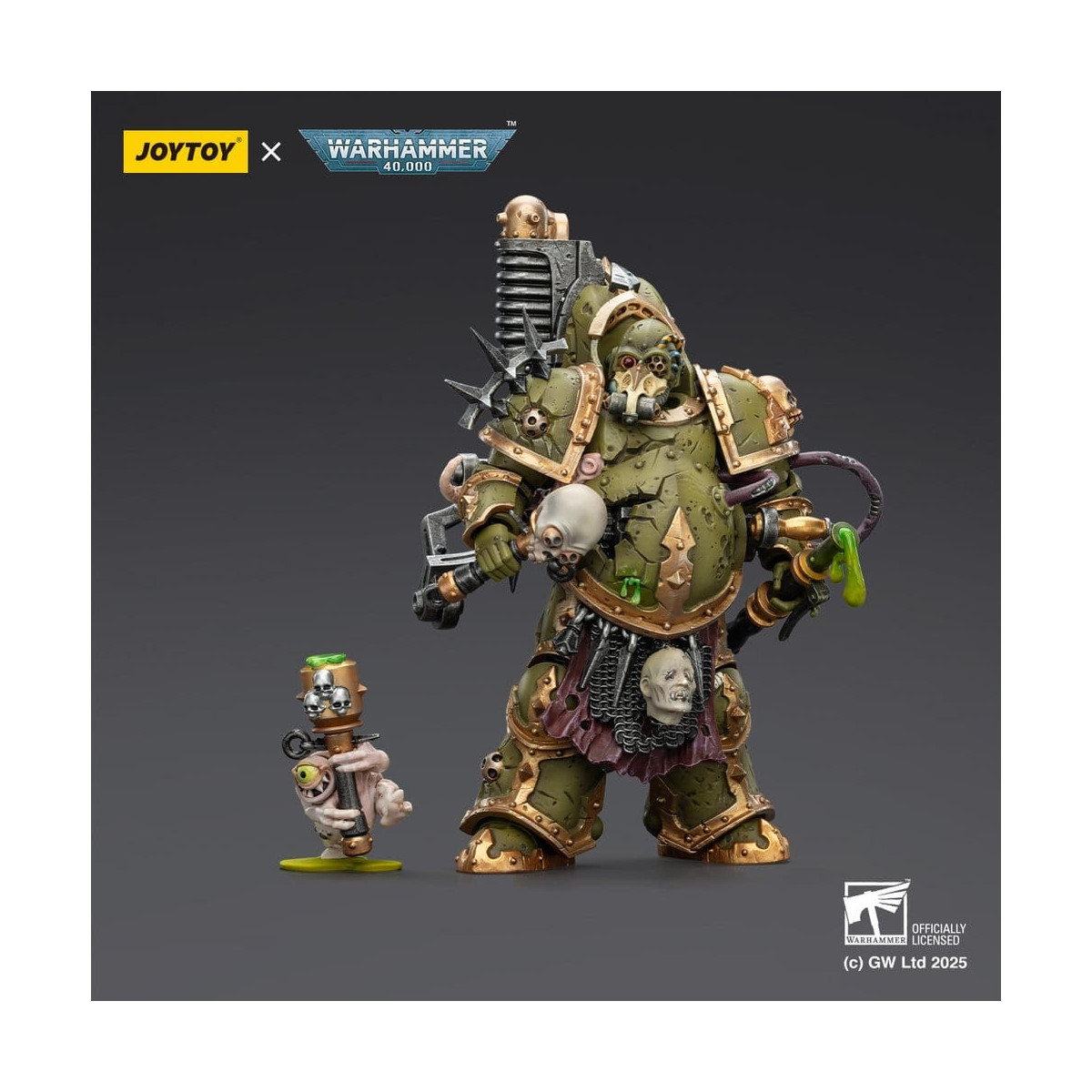Joytoy - Guardia della morte - Foul Blight spawn con spruzzatore di peste 1/18 - Warhammer 40k