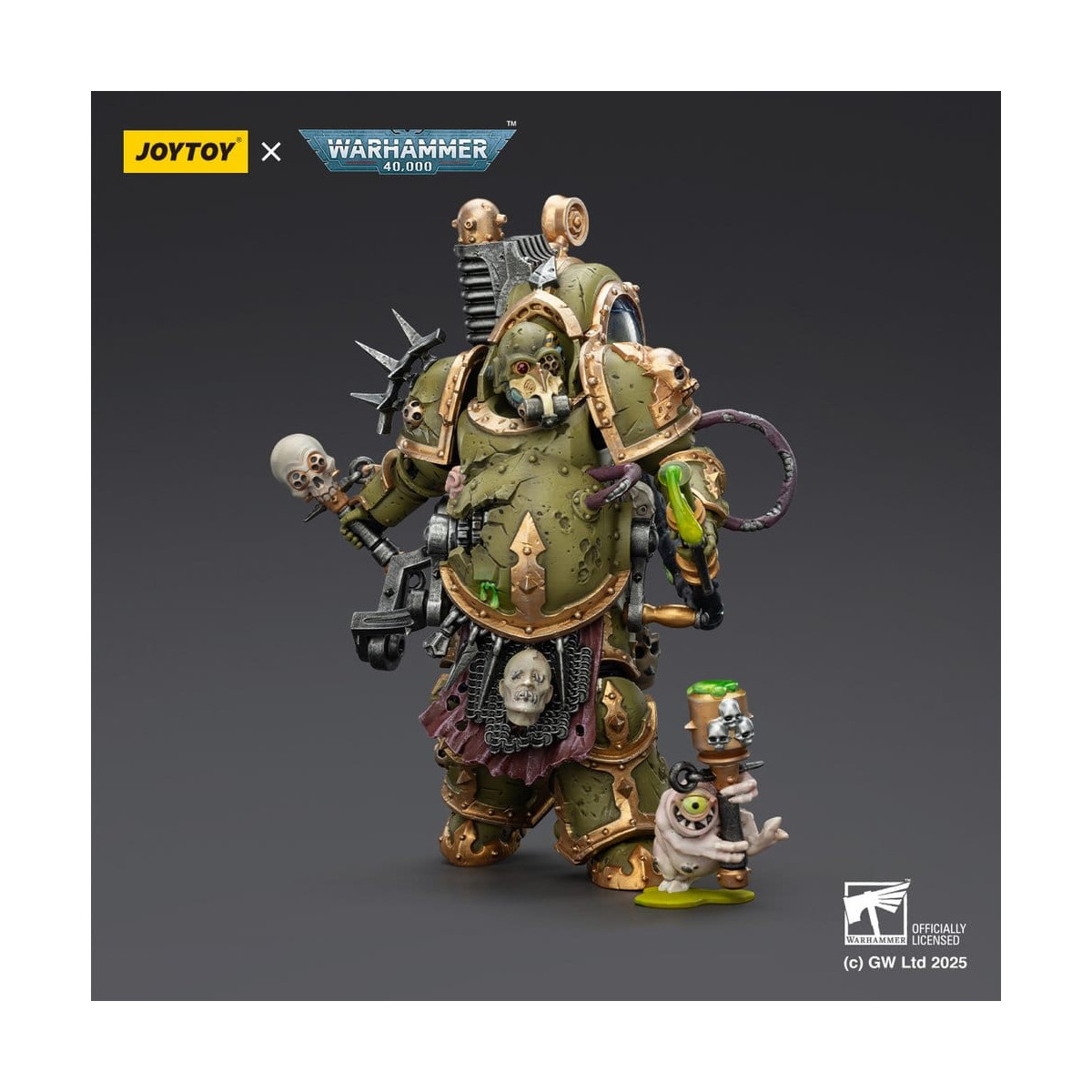 Joytoy - Guardia della morte - Foul Blight spawn con spruzzatore di peste 1/18 - Warhammer 40k