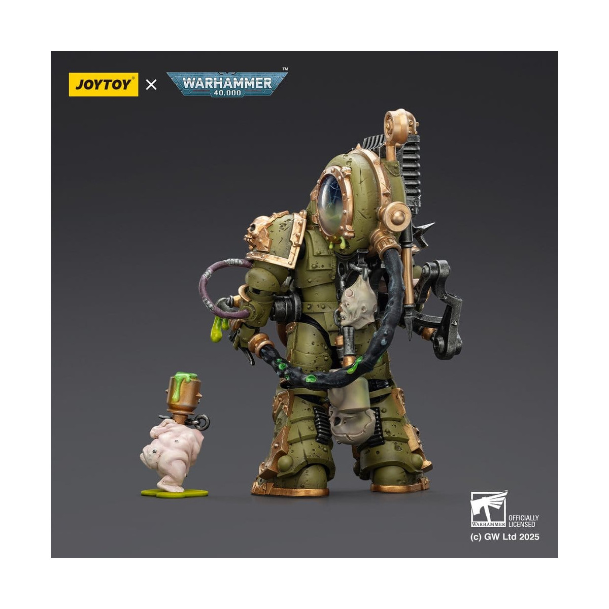 Joytoy - Guardia della morte - Foul Blight spawn con spruzzatore di peste 1/18 - Warhammer 40k