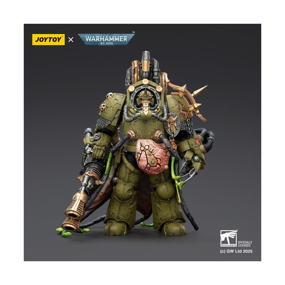 Joytoy - Guardia della Morte - Signore della Virulenza con Pugno del Potere e Vaso della Peste Gemello 1/18 - Warhammer 40k