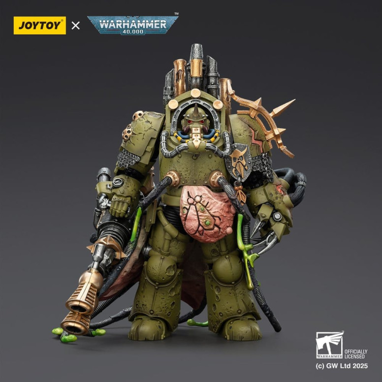 Joytoy - Guardia della Morte - Signore della Virulenza con Pugno del Potere e Vaso della Peste Gemello 1/18 - Warhammer 40k