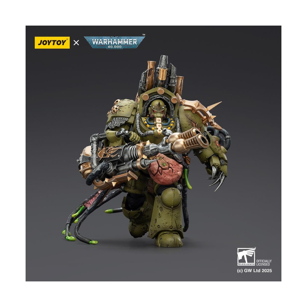 Joytoy - Guardia della Morte - Signore della Virulenza con Pugno del Potere e Vaso della Peste Gemello 1/18 - Warhammer 40k