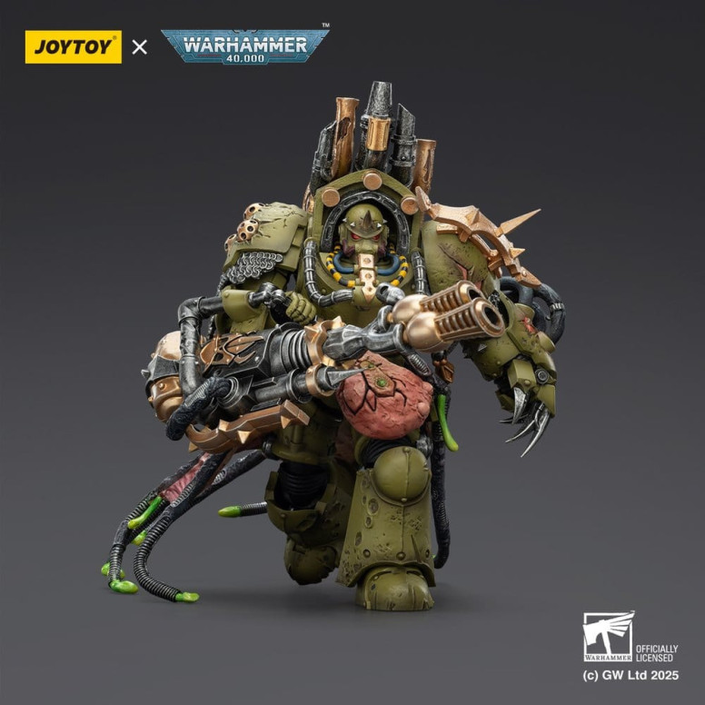 Joytoy - Guardia della Morte - Signore della Virulenza con Pugno del Potere e Vaso della Peste Gemello 1/18 - Warhammer 40k