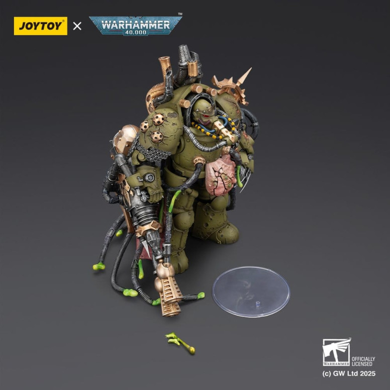 Joytoy - Guardia della Morte - Signore della Virulenza con Pugno del Potere e Vaso della Peste Gemello 1/18 - Warhammer 40k