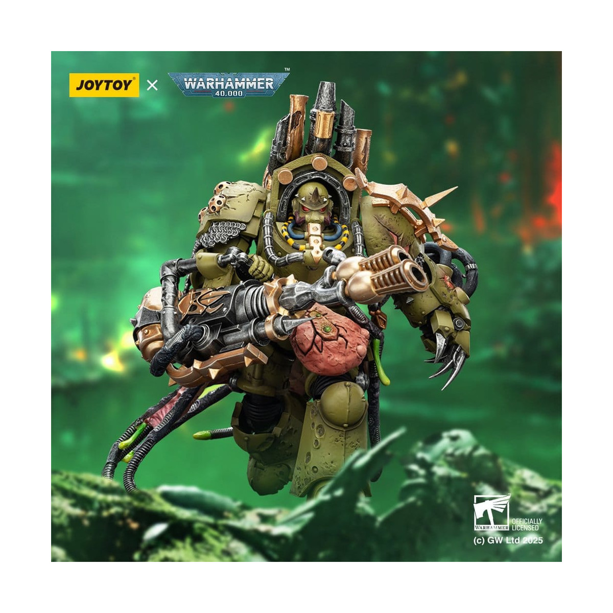 Joytoy - Guardia della Morte - Signore della Virulenza con Pugno del Potere e Vaso della Peste Gemello 1/18 - Warhammer 40k