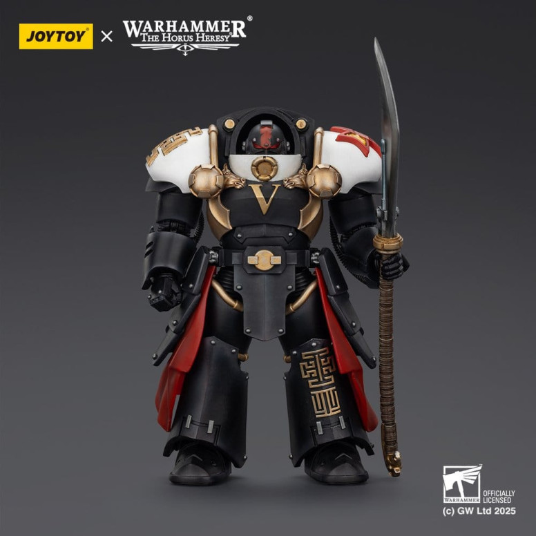 JoyToy Space Marines - White Scars - Ebon Keshig Terminator 1 con Power Glaive 1/18 - L'eresia di Horus