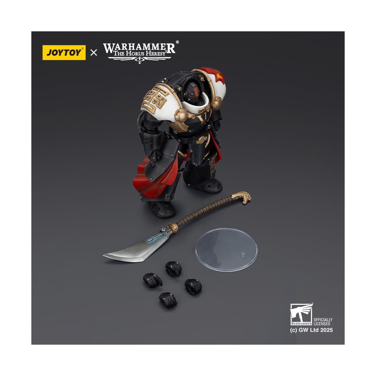 JoyToy Space Marines - White Scars - Ebon Keshig Terminator 1 con Power Glaive 1/18 - L'eresia di Horus