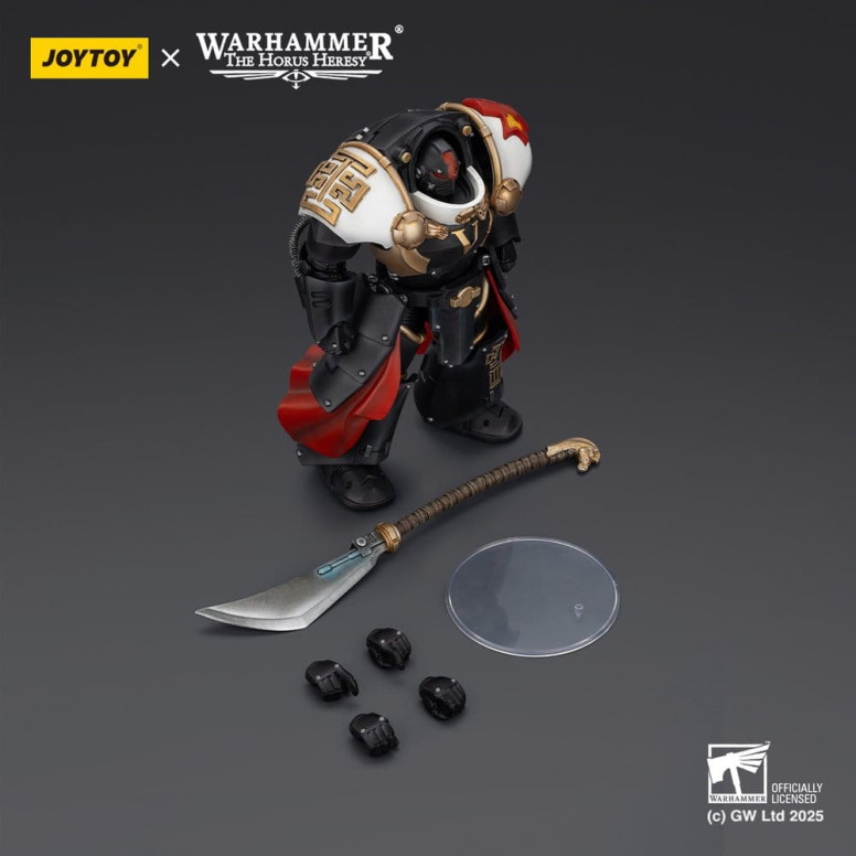 JoyToy Space Marines - White Scars - Ebon Keshig Terminator 1 con Power Glaive 1/18 - L'eresia di Horus