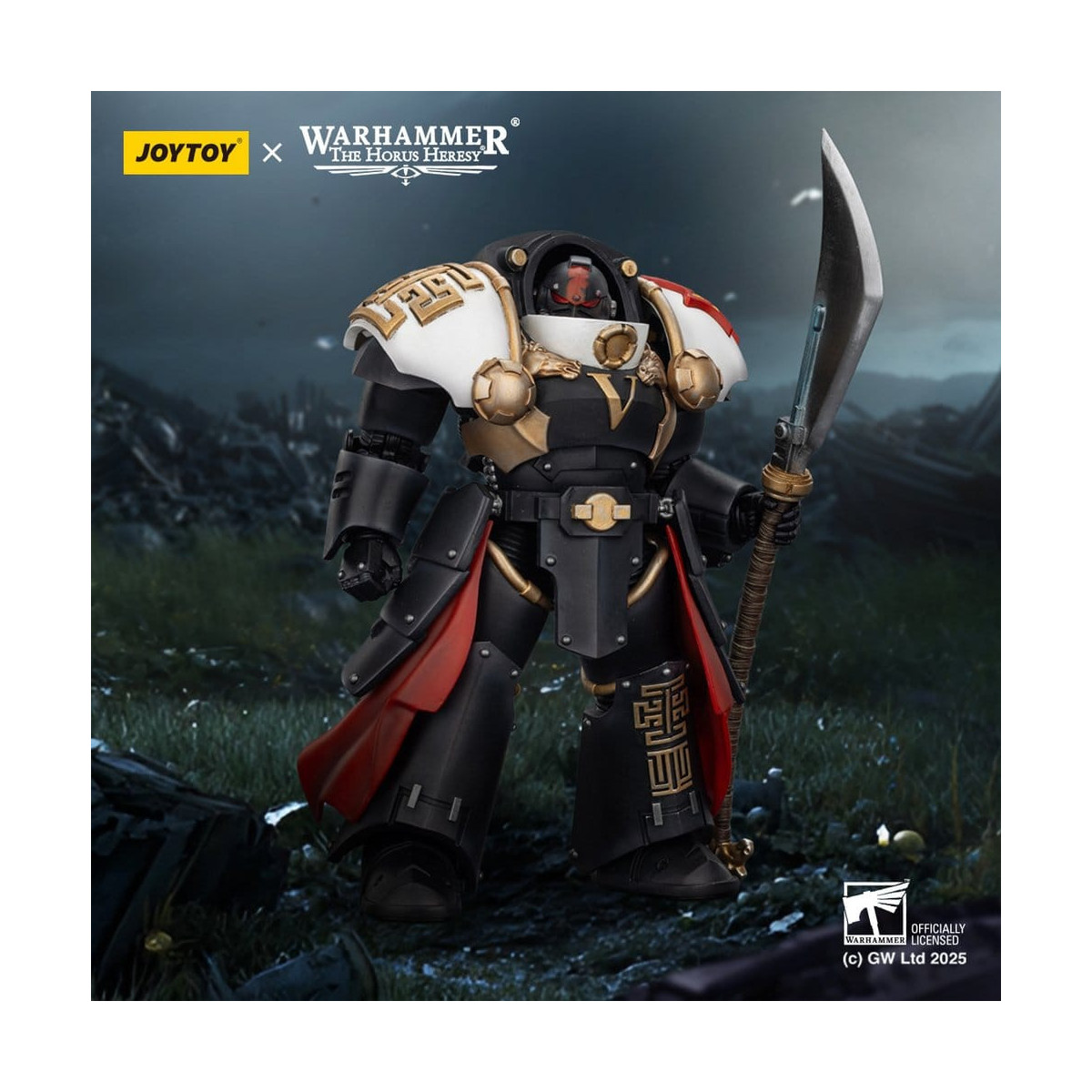 JoyToy Space Marines - White Scars - Ebon Keshig Terminator 1 con Power Glaive 1/18 - L'eresia di Horus