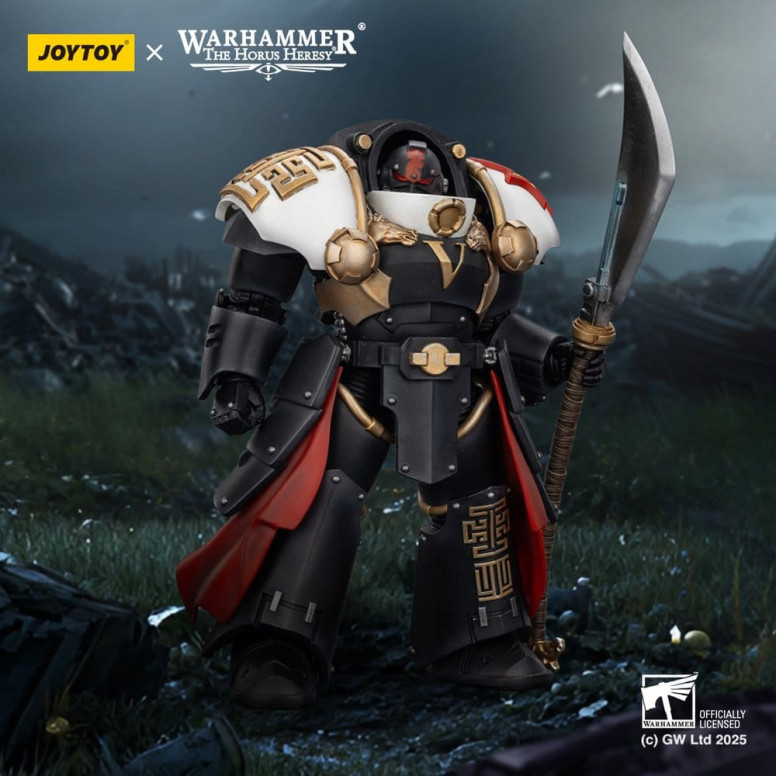 JoyToy Space Marines - White Scars - Ebon Keshig Terminator 1 con Power Glaive 1/18 - L'eresia di Horus