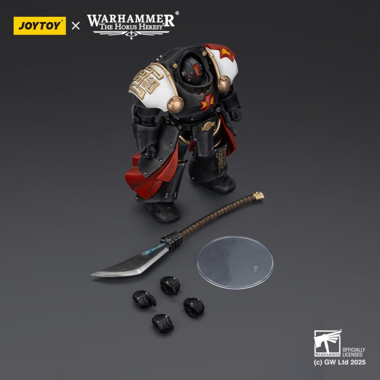 JoyToy Space Marines - White Scars - Ebon Keshig Terminator 2 con Power Glaive 1/18 - L'eresia di Horus