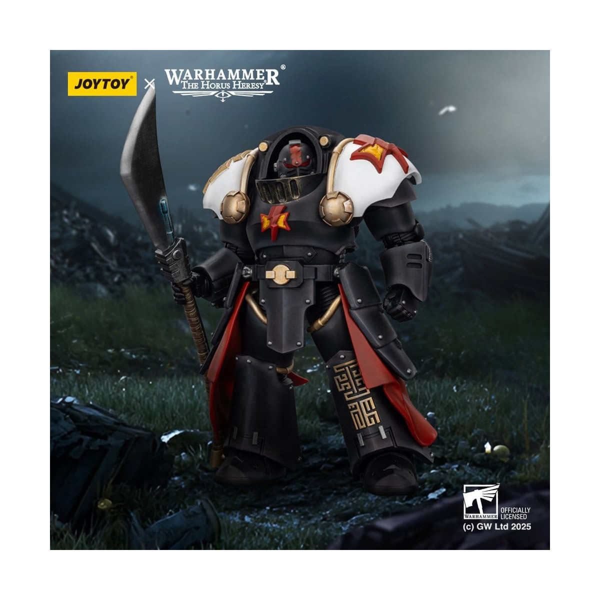 JoyToy Space Marines - White Scars - Ebon Keshig Terminator 2 con Power Glaive 1/18 - L'eresia di Horus