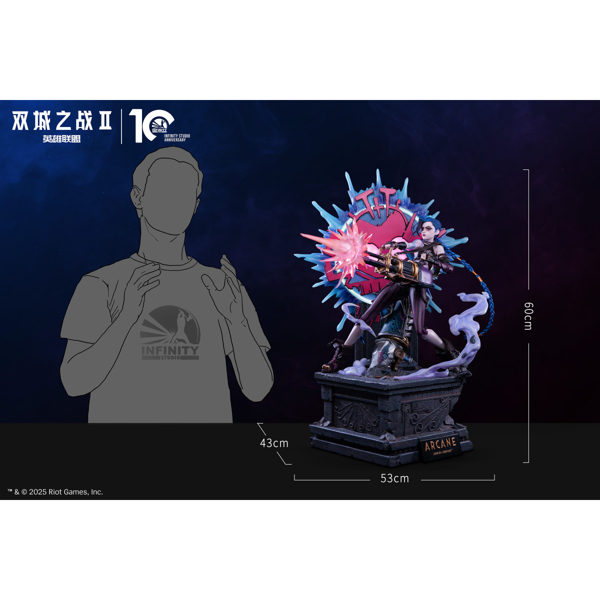 Infinity Studio x Arcane Jinx 1/4 Statua Lega della Leggenda