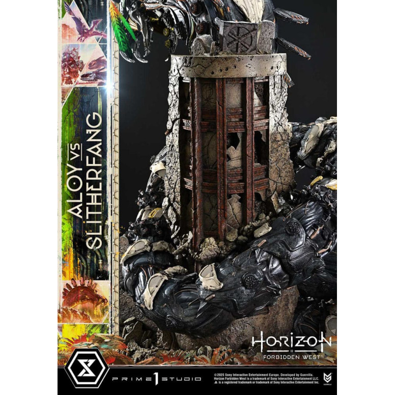 Prime 1 Studio - Aloy contro lo Slitherfang Versione Bonus - Horizon Forbidden West Ultimate Diorama Serie Masterline