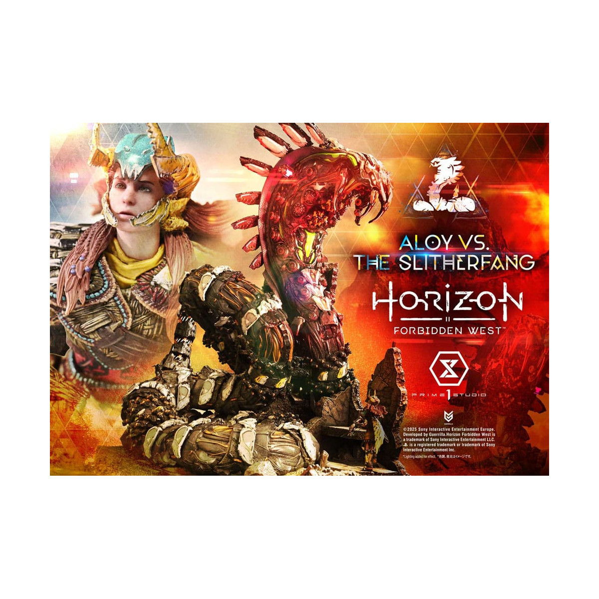Prime 1 Studio - Aloy contro lo Slitherfang Versione Bonus - Horizon Forbidden West Ultimate Diorama Serie Masterline