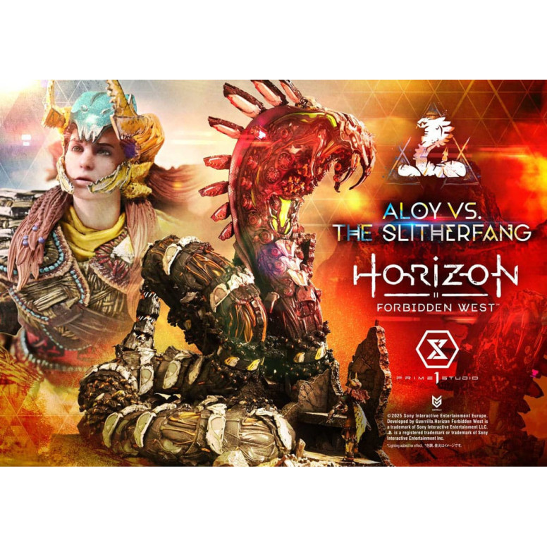 Prime 1 Studio - Aloy contro lo Slitherfang Versione Bonus - Horizon Forbidden West Ultimate Diorama Serie Masterline