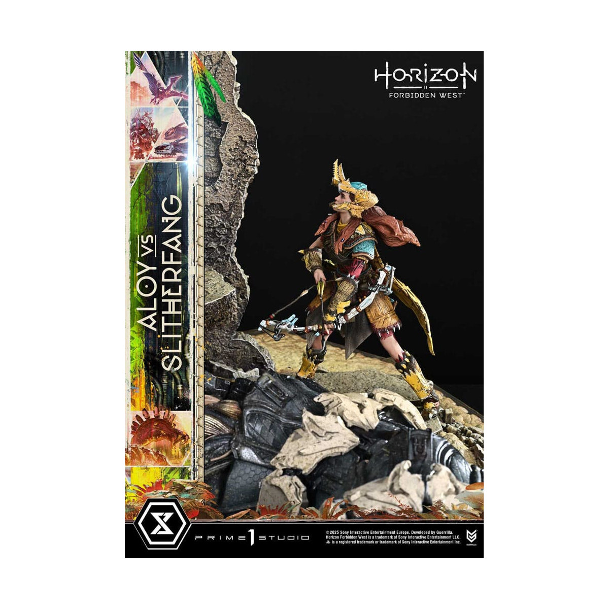 Prime 1 Studio - Aloy contro lo Slitherfang Versione Bonus - Horizon Forbidden West Ultimate Diorama Serie Masterline
