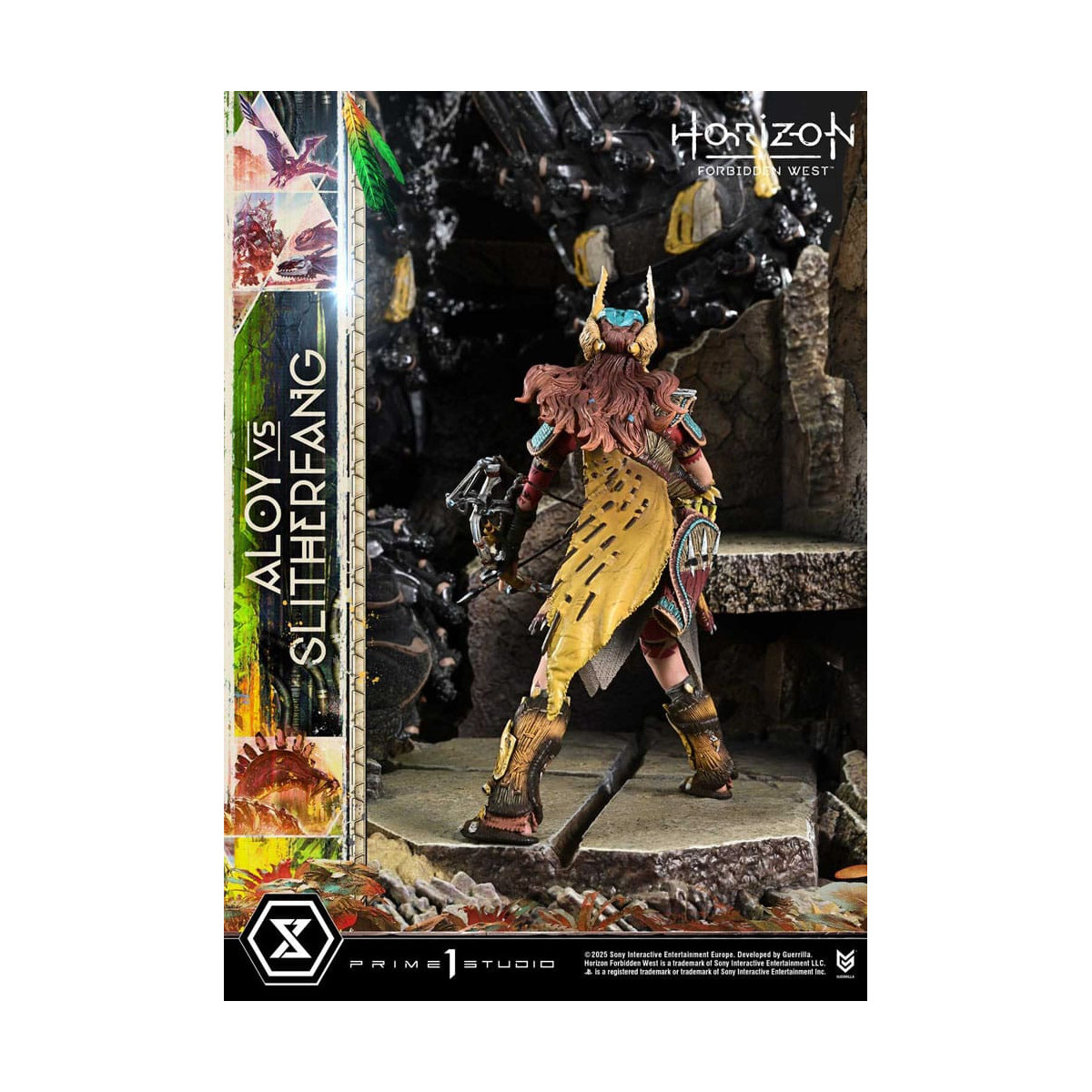 Prime 1 Studio - Aloy contro lo Slitherfang Versione Bonus - Horizon Forbidden West Ultimate Diorama Serie Masterline
