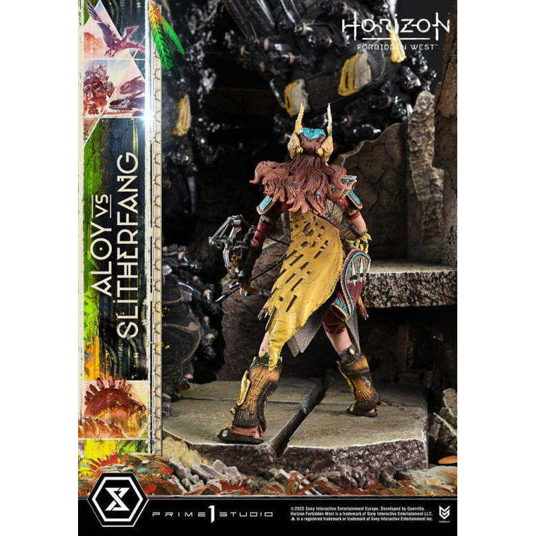 Prime 1 Studio - Aloy contro lo Slitherfang Versione Bonus - Horizon Forbidden West Ultimate Diorama Serie Masterline