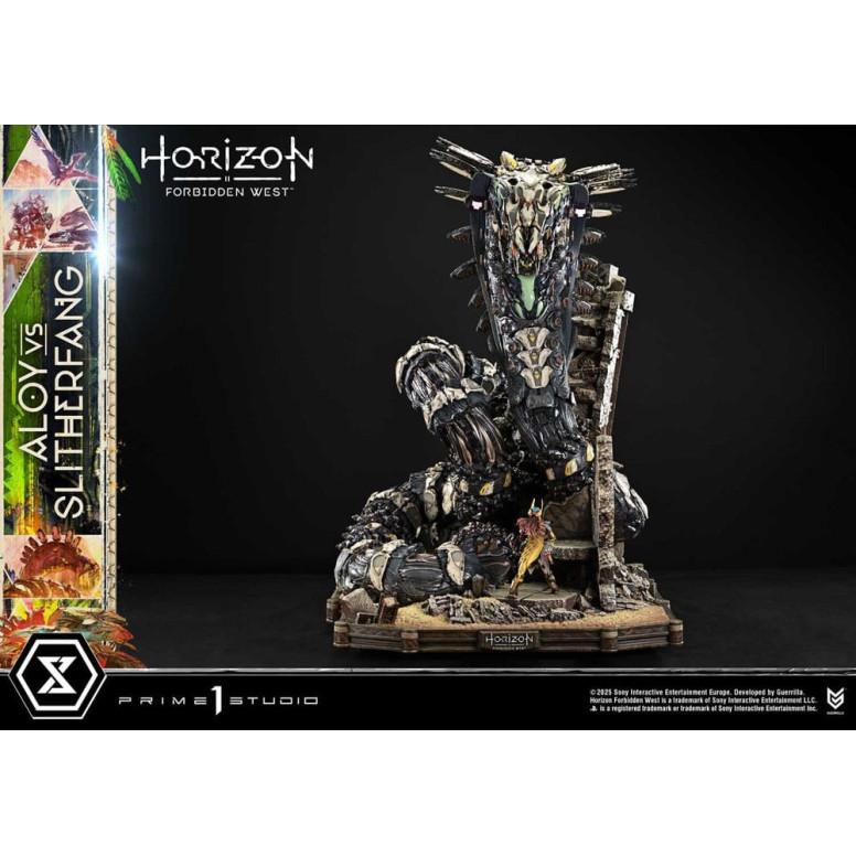 Prime 1 Studio - Aloy contro lo Slitherfang Versione Bonus - Horizon Forbidden West Ultimate Diorama Serie Masterline