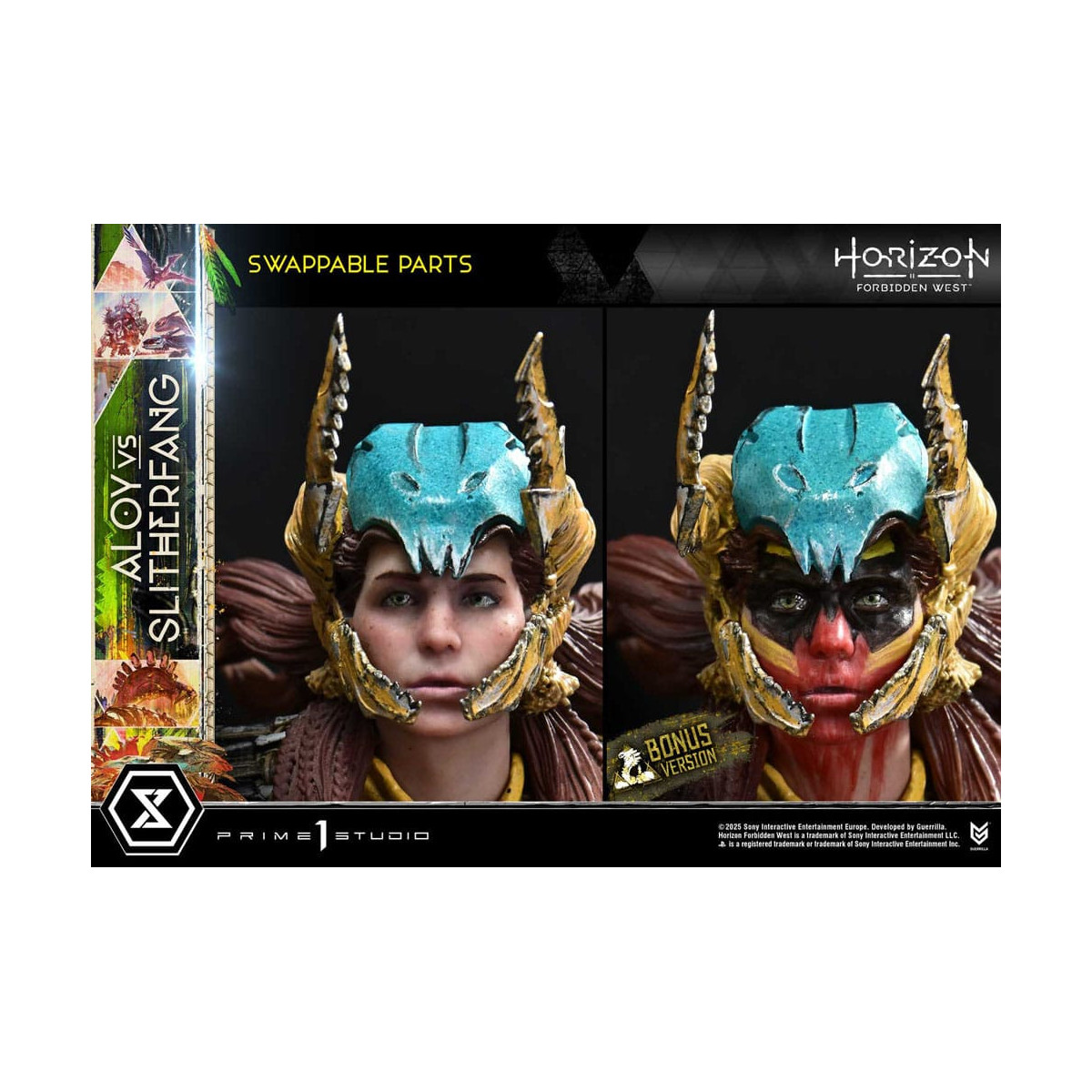 Prime 1 Studio - Aloy contro lo Slitherfang Versione Bonus - Horizon Forbidden West Ultimate Diorama Serie Masterline