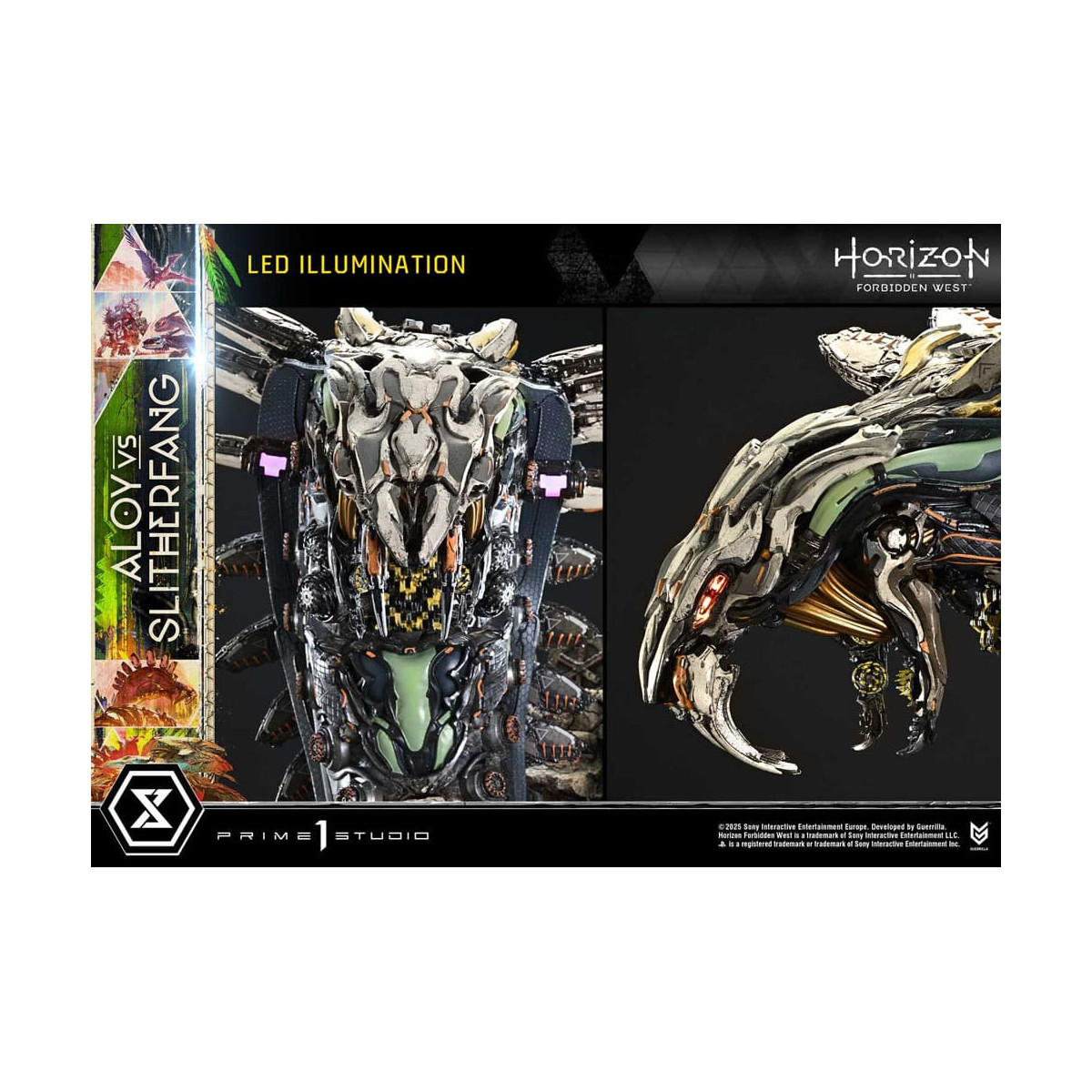 Prime 1 Studio - Aloy contro lo Slitherfang Versione Bonus - Horizon Forbidden West Ultimate Diorama Serie Masterline