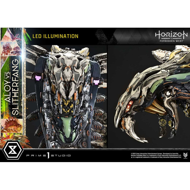 Prime 1 Studio - Aloy contro lo Slitherfang Versione Bonus - Horizon Forbidden West Ultimate Diorama Serie Masterline