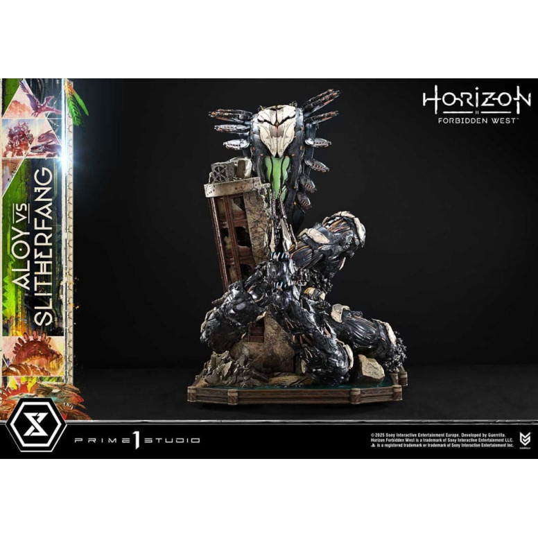 Prime 1 Studio - Aloy contro lo Slitherfang Versione Bonus - Horizon Forbidden West Ultimate Diorama Serie Masterline