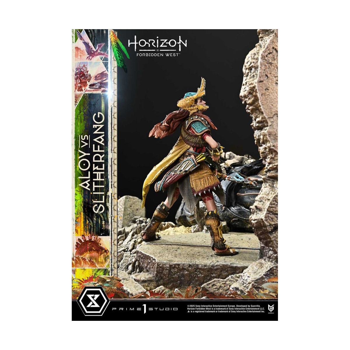 Prime 1 Studio - Aloy contro lo Slitherfang Versione Bonus - Horizon Forbidden West Ultimate Diorama Serie Masterline