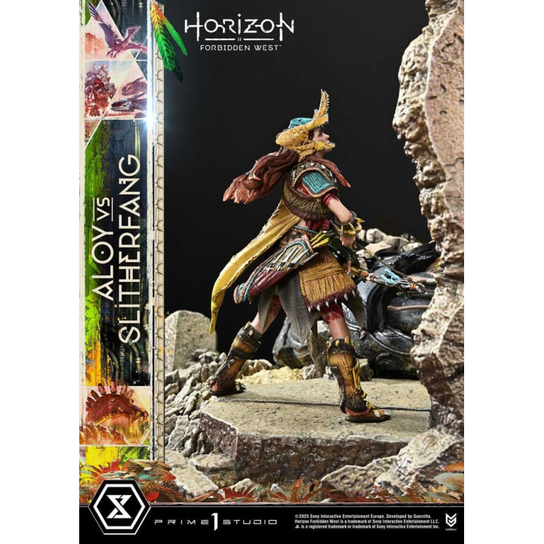 Prime 1 Studio - Aloy contro lo Slitherfang Versione Bonus - Horizon Forbidden West Ultimate Diorama Serie Masterline