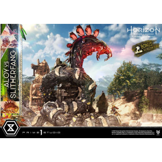 Prime 1 Studio - Aloy contro lo Slitherfang Versione Bonus - Horizon Forbidden West Ultimate Diorama Serie Masterline