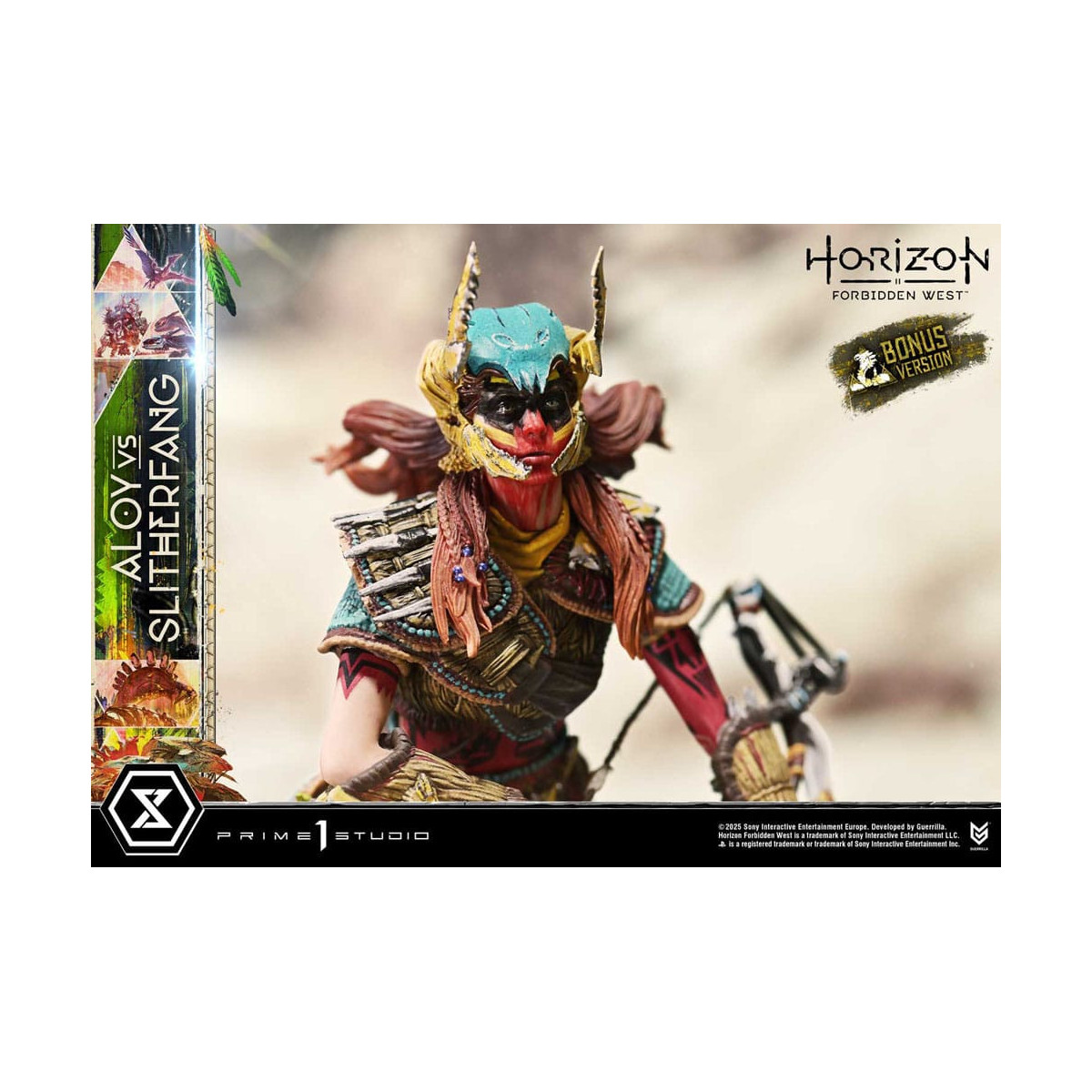 Prime 1 Studio - Aloy contro lo Slitherfang Versione Bonus - Horizon Forbidden West Ultimate Diorama Serie Masterline