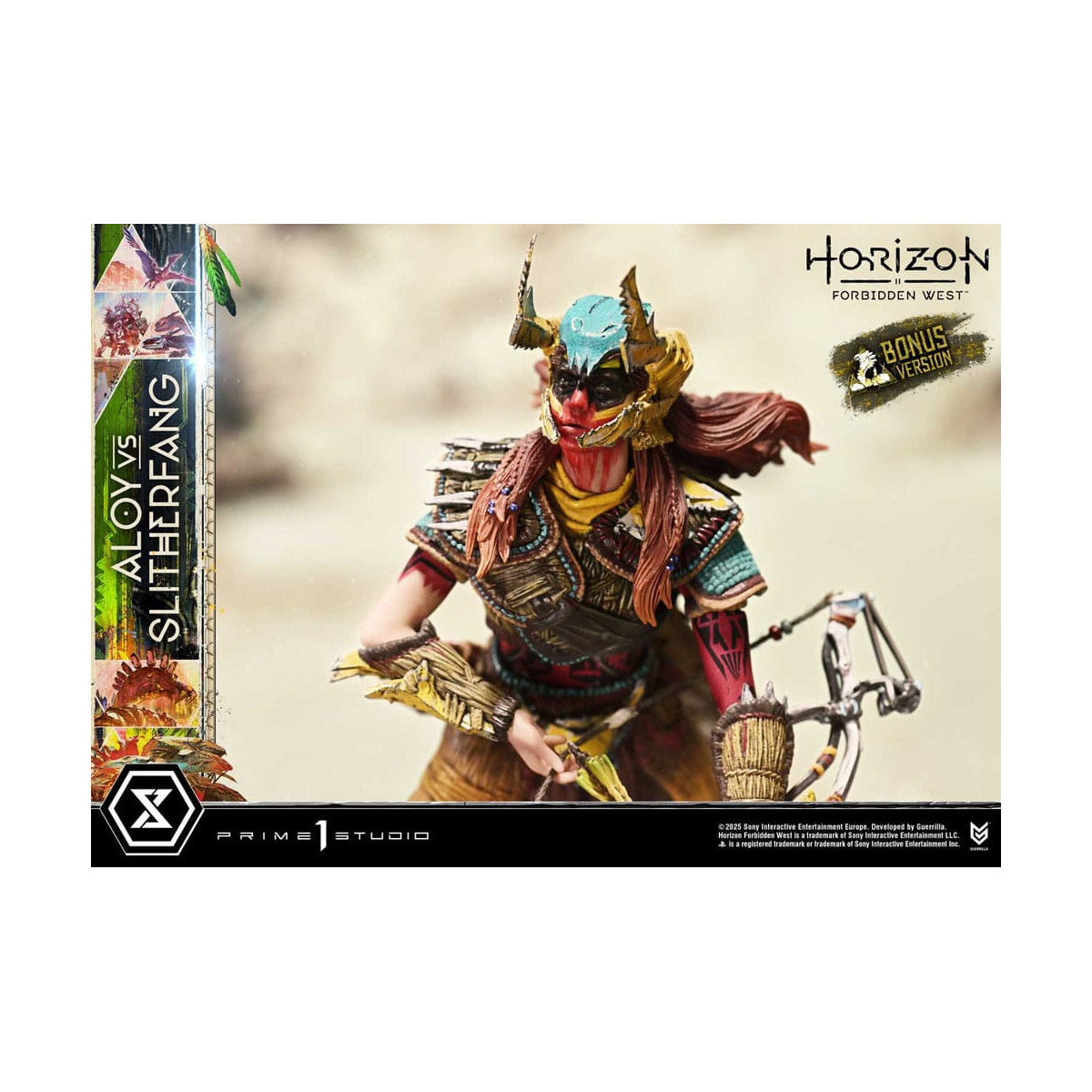 Prime 1 Studio - Aloy contro lo Slitherfang Versione Bonus - Horizon Forbidden West Ultimate Diorama Serie Masterline