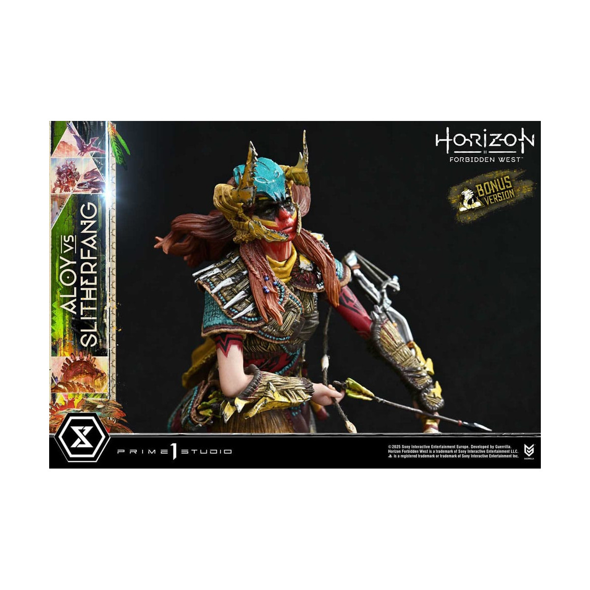 Prime 1 Studio - Aloy contro lo Slitherfang Versione Bonus - Horizon Forbidden West Ultimate Diorama Serie Masterline