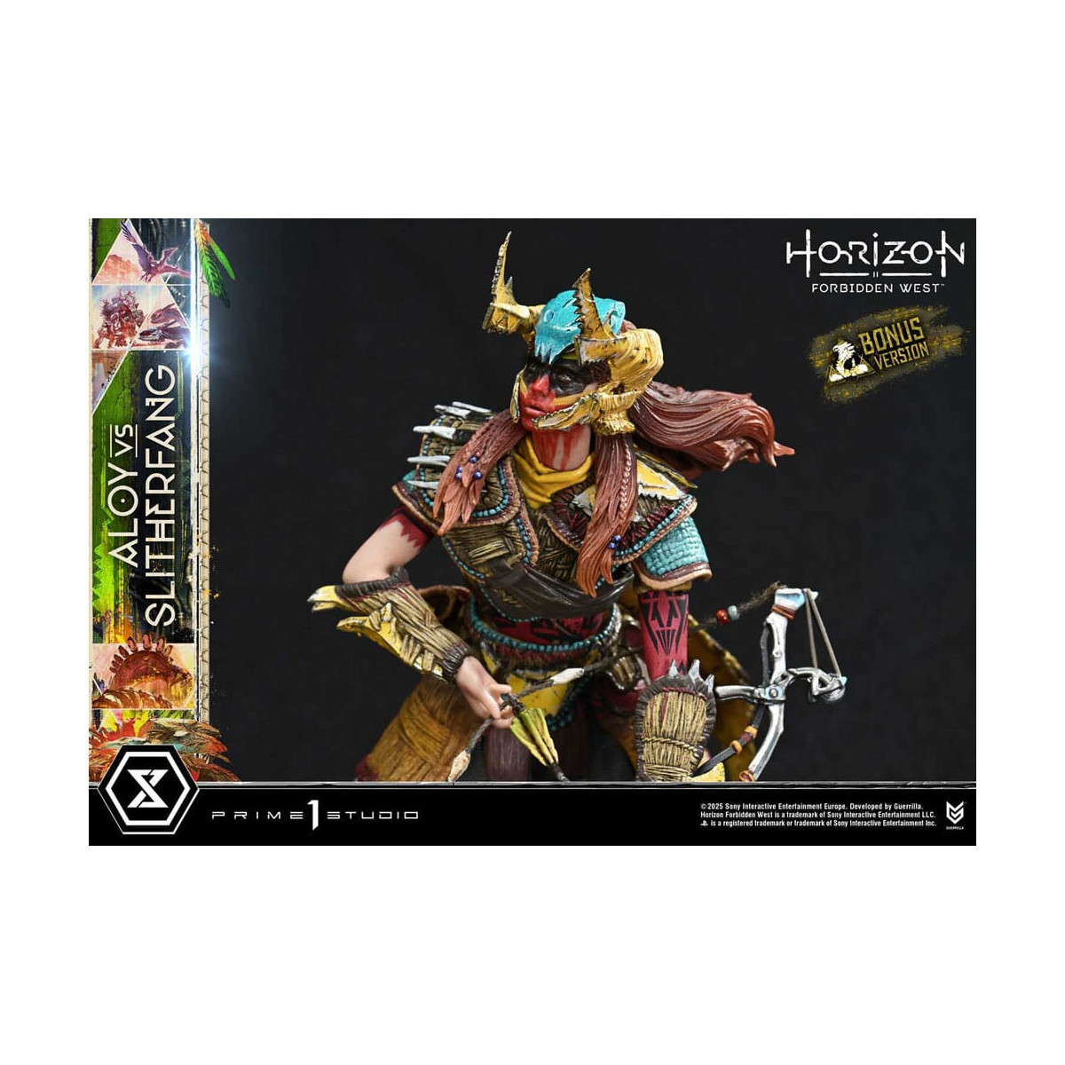 Prime 1 Studio - Aloy contro lo Slitherfang Versione Bonus - Horizon Forbidden West Ultimate Diorama Serie Masterline
