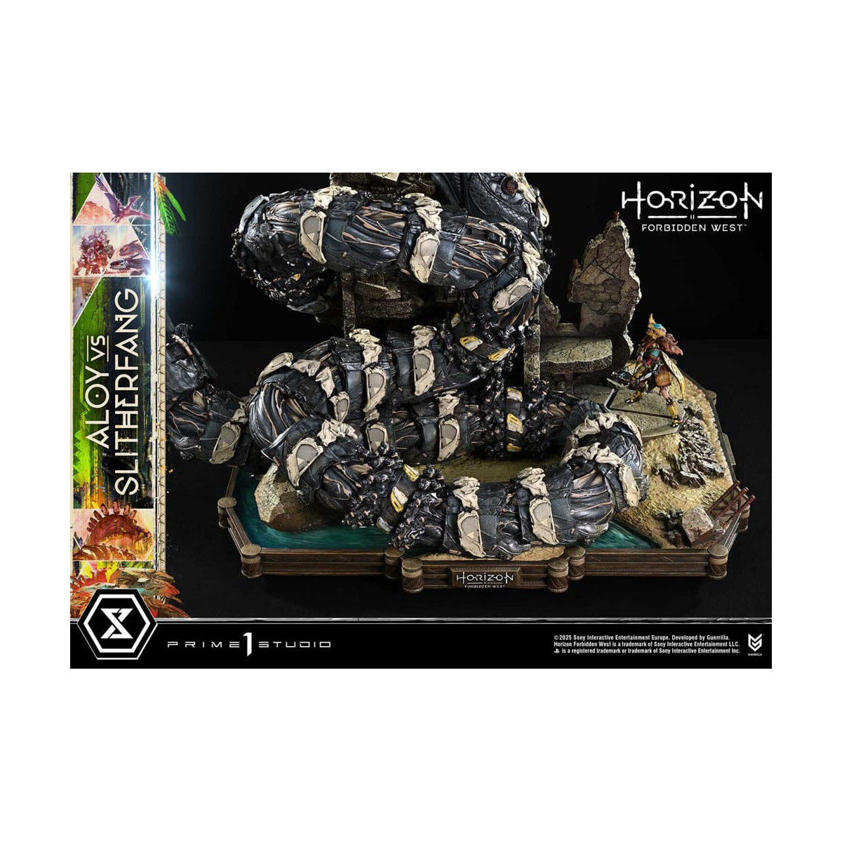 Prime 1 Studio - Aloy contro lo Slitherfang Versione Bonus - Horizon Forbidden West Ultimate Diorama Serie Masterline