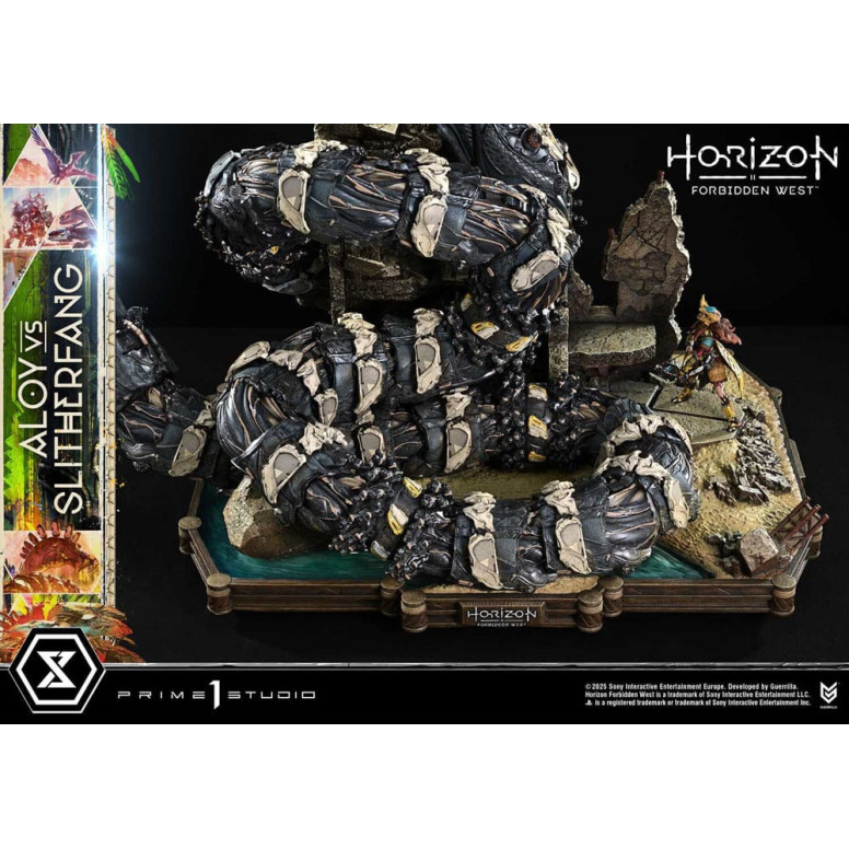Prime 1 Studio - Aloy contro lo Slitherfang Versione Bonus - Horizon Forbidden West Ultimate Diorama Serie Masterline