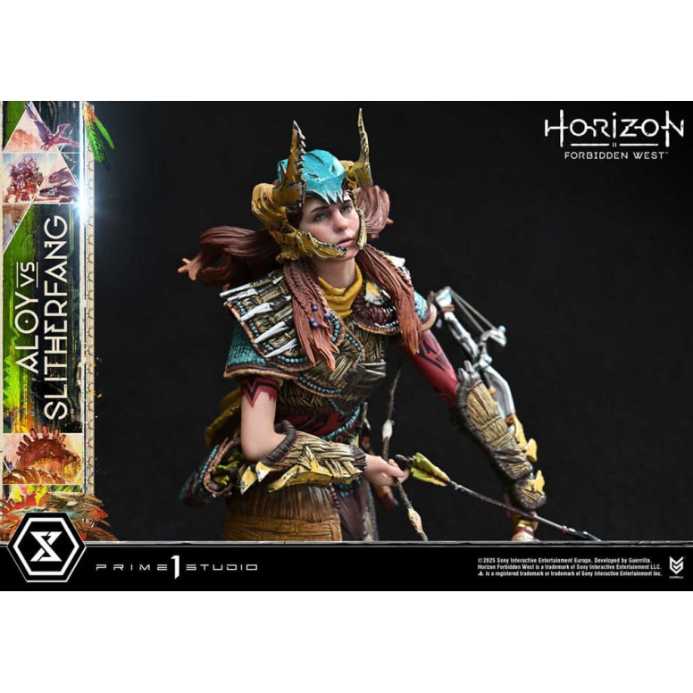 Prime 1 Studio - Aloy contro lo Slitherfang Versione Bonus - Horizon Forbidden West Ultimate Diorama Serie Masterline