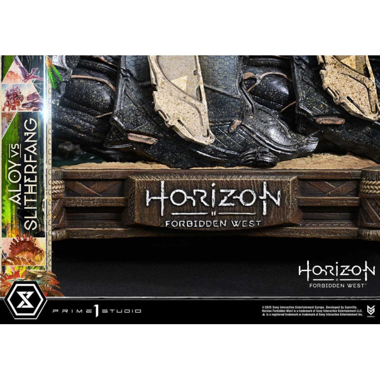 Prime 1 Studio - Aloy contro lo Slitherfang Versione Bonus - Horizon Forbidden West Ultimate Diorama Serie Masterline