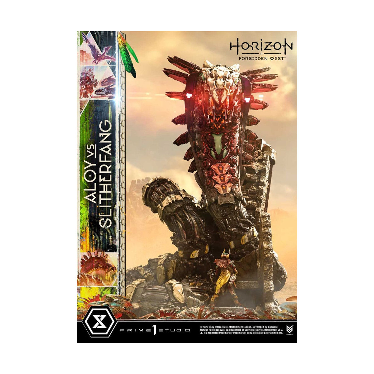 Prime 1 Studio - Aloy contro lo Slitherfang Versione Bonus - Horizon Forbidden West Ultimate Diorama Serie Masterline