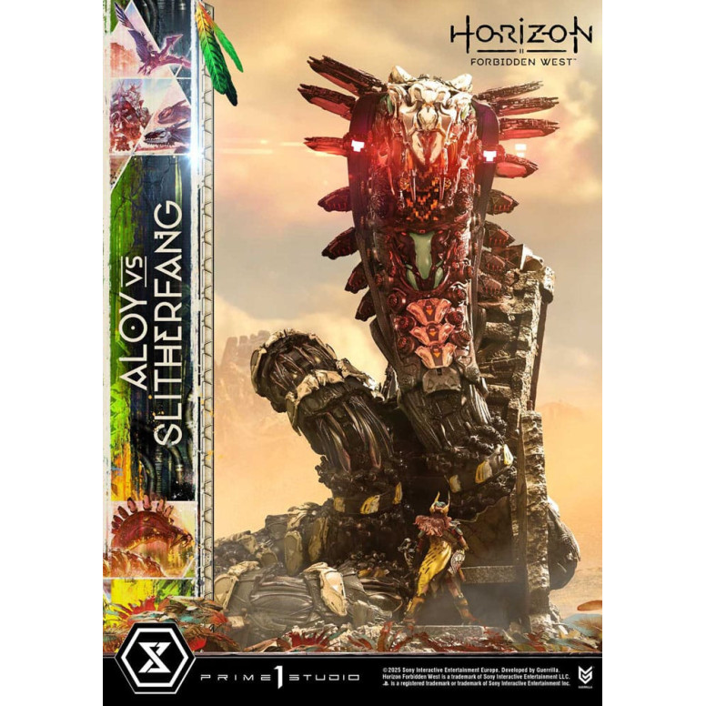 Prime 1 Studio - Aloy contro lo Slitherfang Versione Bonus - Horizon Forbidden West Ultimate Diorama Serie Masterline