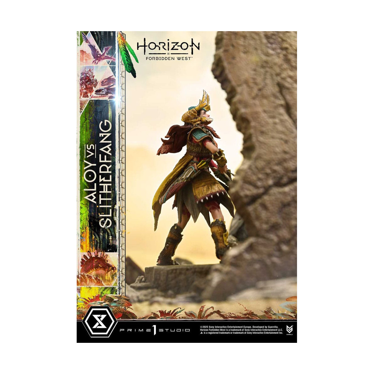 Prime 1 Studio - Aloy contro lo Slitherfang Versione Bonus - Horizon Forbidden West Ultimate Diorama Serie Masterline