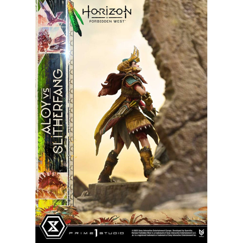 Prime 1 Studio - Aloy contro lo Slitherfang Versione Bonus - Horizon Forbidden West Ultimate Diorama Serie Masterline